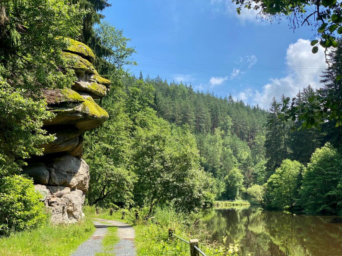 Ferienwohnung Oxana Im Naturpark Fichtelgebirge Schonwald  Esterno foto
